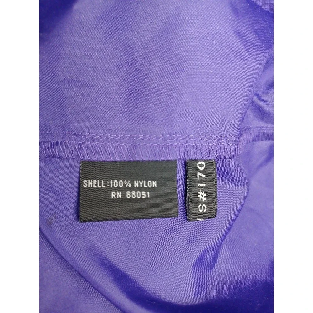 Mardi Grass The Krewe Of Centaur Full Zip Purple Windbreaker Jacket Sz L Nylon
